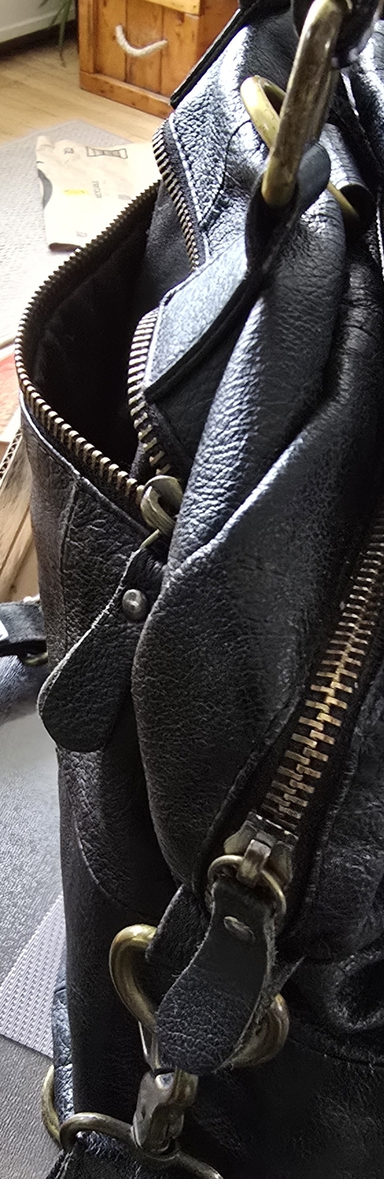 Black Leather Handbag
